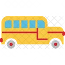 Elements School Bus Bus Icon