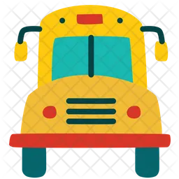 School Bus Front View  Icon