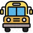 School Bus Transport Vehicle Icon