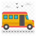 School Bus Vehicle Service Icon