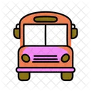 School Bus Education Learning Icon