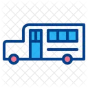 School Bus Education Study Icon