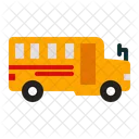 School Bus Car Transport Icon