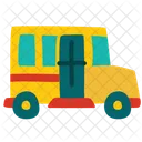 School Bus Side View Icon