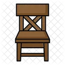 School Chair Chairs Furniture Icon