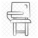School Chair Seat Sitting Icon