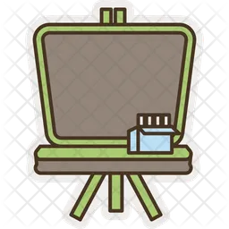 School chalkboard sticker  Icon