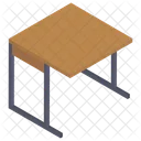 School Desk Writing Desk Classroom Furniture Icon