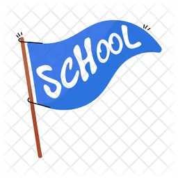 School Flag  Icon