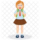 School Girl  Icon