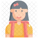 School Girl Education Icon