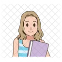School Girl Woman Girl Icon