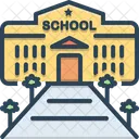 School Building Education Icon