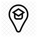 School Location Map Icon