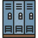 School Locker Storage Cabinet Icon