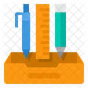 School Materials Tool Ruler Icon