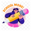 School Mode Student Pupil Icon