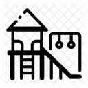 School Playground Slide Park Icon