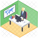 School Principal Office Administration Office Workplace Icon