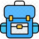 School Satchel Bag Backpack Icon