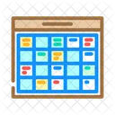Lesson Schedule Education Icon