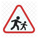 School Sign Traffic Icon