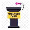 School Speech Lectrum Oration Icon