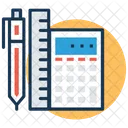 Stationery Ruler Calculator Icon