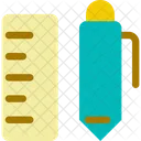 Stationery Pen Ruler Icon