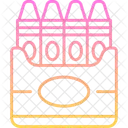 학용품 크레용 학용품 아이콘