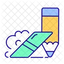Eraser Pencil Cleaning Icon