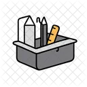 School Supplies Education Learning Icon