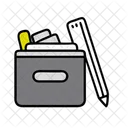 School Supplies Education Learning Icon