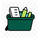 School Supplies Education Learning Icon