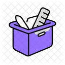 School Supplies Education Learning Icon