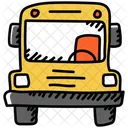 School Bus School Van School Transport Icon