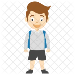 Schoolboy Cartoon  Icon