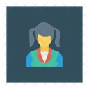 Schoolgirl Girl School Icon