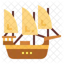 Schooner Sailboat Ship Icon