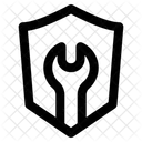 Schraubenschlüssel Schild  Symbol