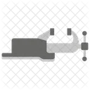 Mechanischer Apparat Schraubstock Schraube Symbol