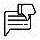 Schlechte Bewertung Feedback Abneigung Symbol