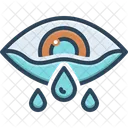 Weinen Augapfel Trauer Symbol