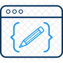 Code schreiben  Symbol