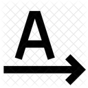 Schreiben Richtung Pfeil Symbol