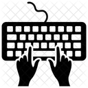 Schreibkraft Tippen Tastatur Icon