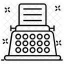 Schreibmaschine Schreibmaschine Elektronische Maschine Symbol