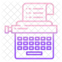 Schreibmaschine Tippen Schreibmaschine Symbol