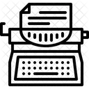 Schreibmaschine Stenograf Elektronische Gerate Symbol