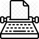 Schreibmaschine  Symbol